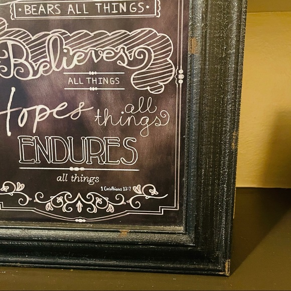 Love Themed Scripture Wall Sign - Picture 3 of 7